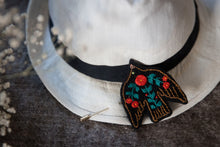 Load image into Gallery viewer, ĀSHTI, آشتی Embroidered Brooch
