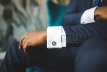 Load image into Gallery viewer, RAUD, Ties and cufflinks + a FREE silk matched scarf
